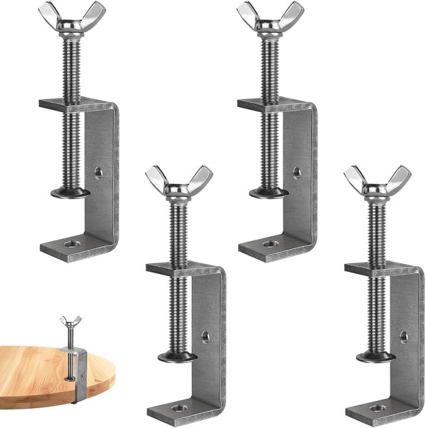4 StüCk C Klemme, Edelstahl 304 C-Zwingen 85Mm Verstellbare Schraubklemme-image