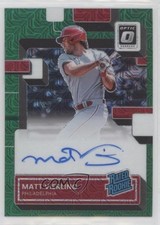 2022 Panini Donruss Optic Green Mojo Prizm 80/88 Matt Vierling #RRS-MV Auto 0s1o
