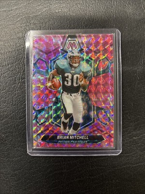 BRIAN MITCHELL 2024 MOSAIC FOOTBALL PURPLE PRIZM EAGLES #227 /49 Q4053