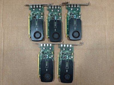 LOT OF 5 Nvidia NVS 510 2GB PCI-E Video Graphics Card 4X Mini DisplayPort