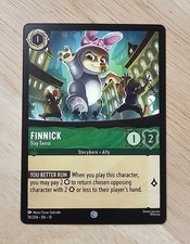 Zootopia Disney Lorcana Trading Card Finnick Tiny Terror 74/204 NM