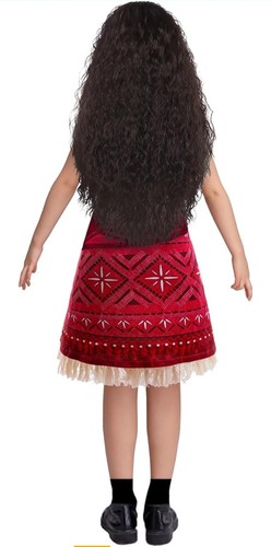 Kids Moana 2 - Cosplay Moana Dress Costume Wig Necklace Girls Dress Gift, - Picture 3 of 6