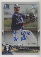 2018 Bowman Chrome Prospect Refractor 93/499 Joey Lucchesi #BCPA-JL Auto u4w