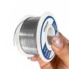 Low Temp Solder Wire Roll | 0.8mm 1.0mm | 20g 50g 100g | No-Clean Rosin Core Tin