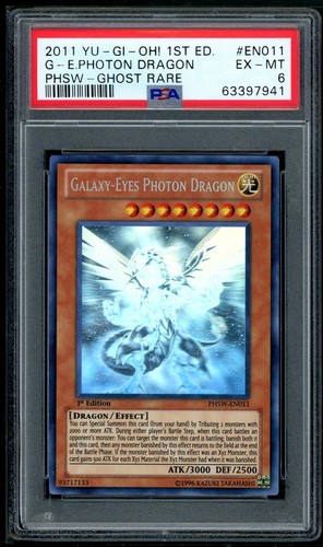 Galaxy-Eyes Photon Dragon PHSW-EN011 1st Edition-Ghost Rare Yugioh PSA 6 *941