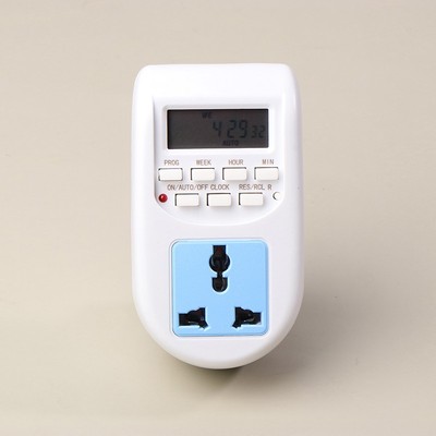 EU Plug Electronic Digital Timer 220V Switch Cyclic Outlet Timing Soc**p