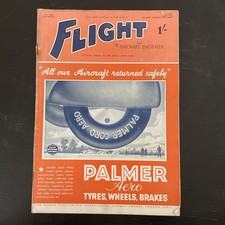 VINTAGE 1940s FLIGHT Plane War Magazine Advert PHOTO Art WW2 Motor Junk Cafe