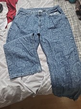 Ragged Priest Paisley Jeans W34r High Waist Super Cute