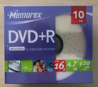 Memorex DVD+R 10 Rohlinge 4,7 GB 120 min NEU & OVP
