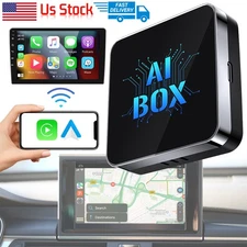 US Wireless Carplay AI box Android Auto Adapter Converter w/Netflix YouTube WIFI