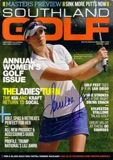 Sandra Gal autographed signed autograph auto 2012 Southland Golf LPGA magazine