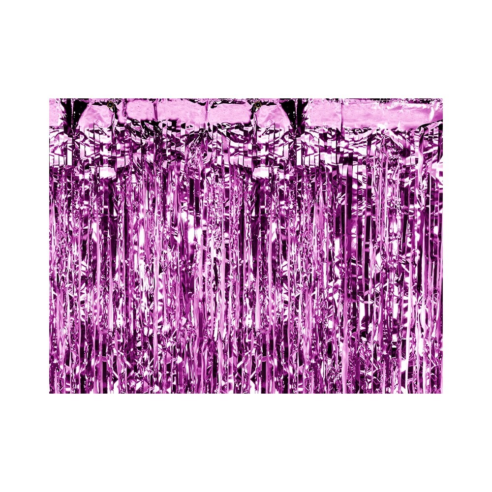 Tendina a Frange Lilla fuxia per decorazioni feste e sfondi fotomisura 90 x 250