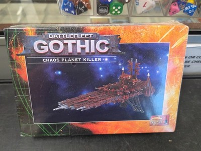 Warhammer 40k Battlefleet Gothic Chaos Planet Killer Class Ship Metal- Sealed