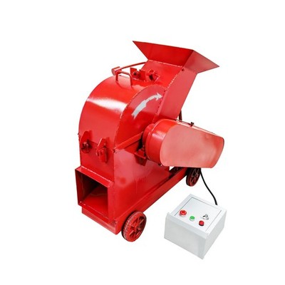 220V 5.4HP Hammer Type Construction Waste Crusher w/10mm Screen 1 Ton/h Output