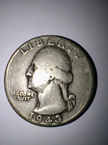 1943 Washington Quarter AG About Good 90% Silver 25c US Coin Collectible