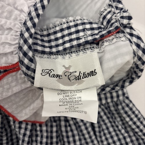 Rare Editions Seersucker Ladybug Summer Dress Girls Size 4T - Picture 3 of 7