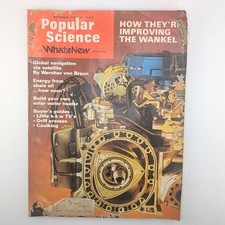 Vintage Popular Science September 1974 Wankel Rotary Engine Wernher von Braun