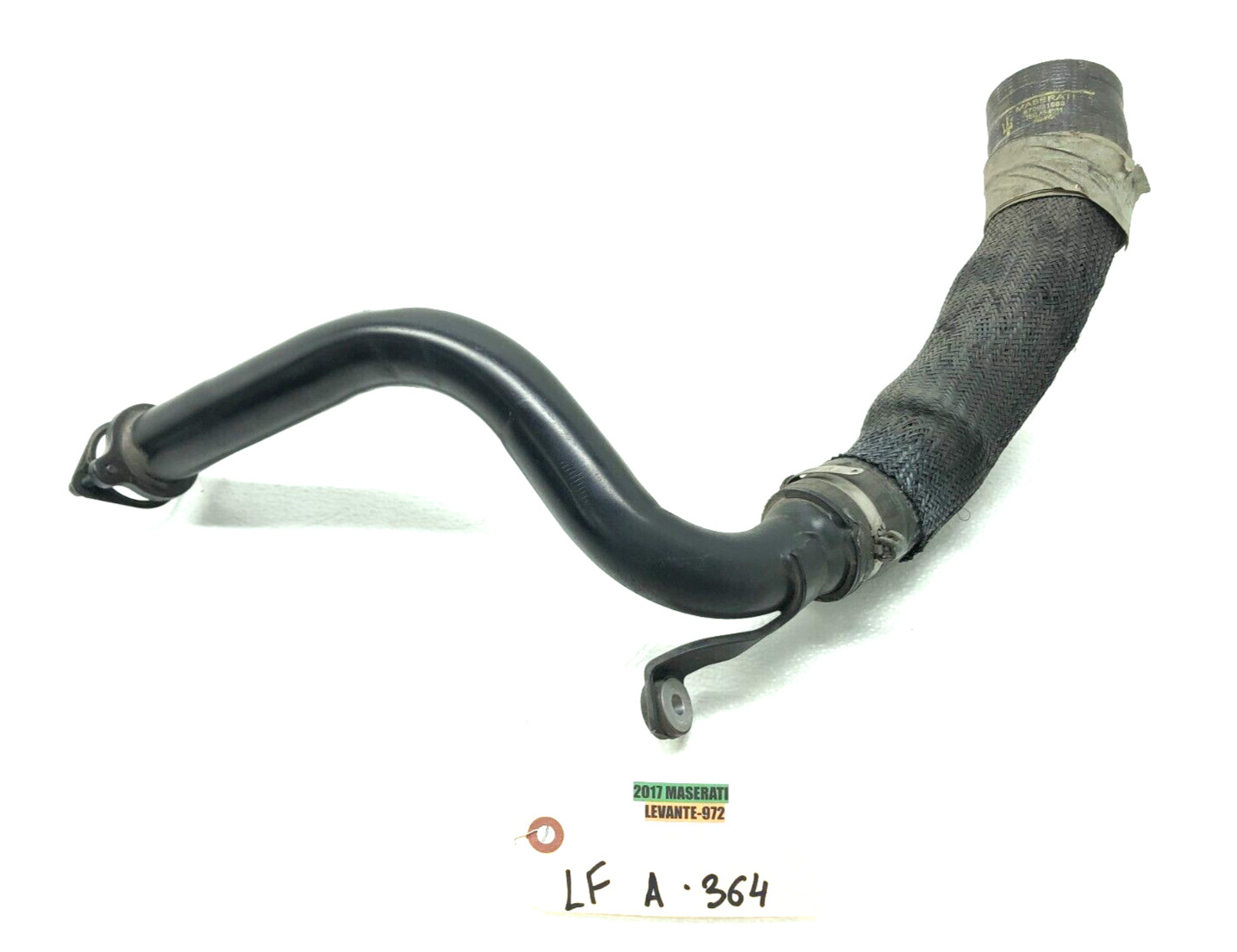2017-2020 MASERATI LEVANTE LEFT TURBO INTERCOOLER AIR INTAKE HOSE PIPE OEM.