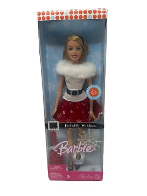 2007 HOLIDAY WISHES BARBIE Fashion Fever Era  Doll Snowflake Christmas Ornament