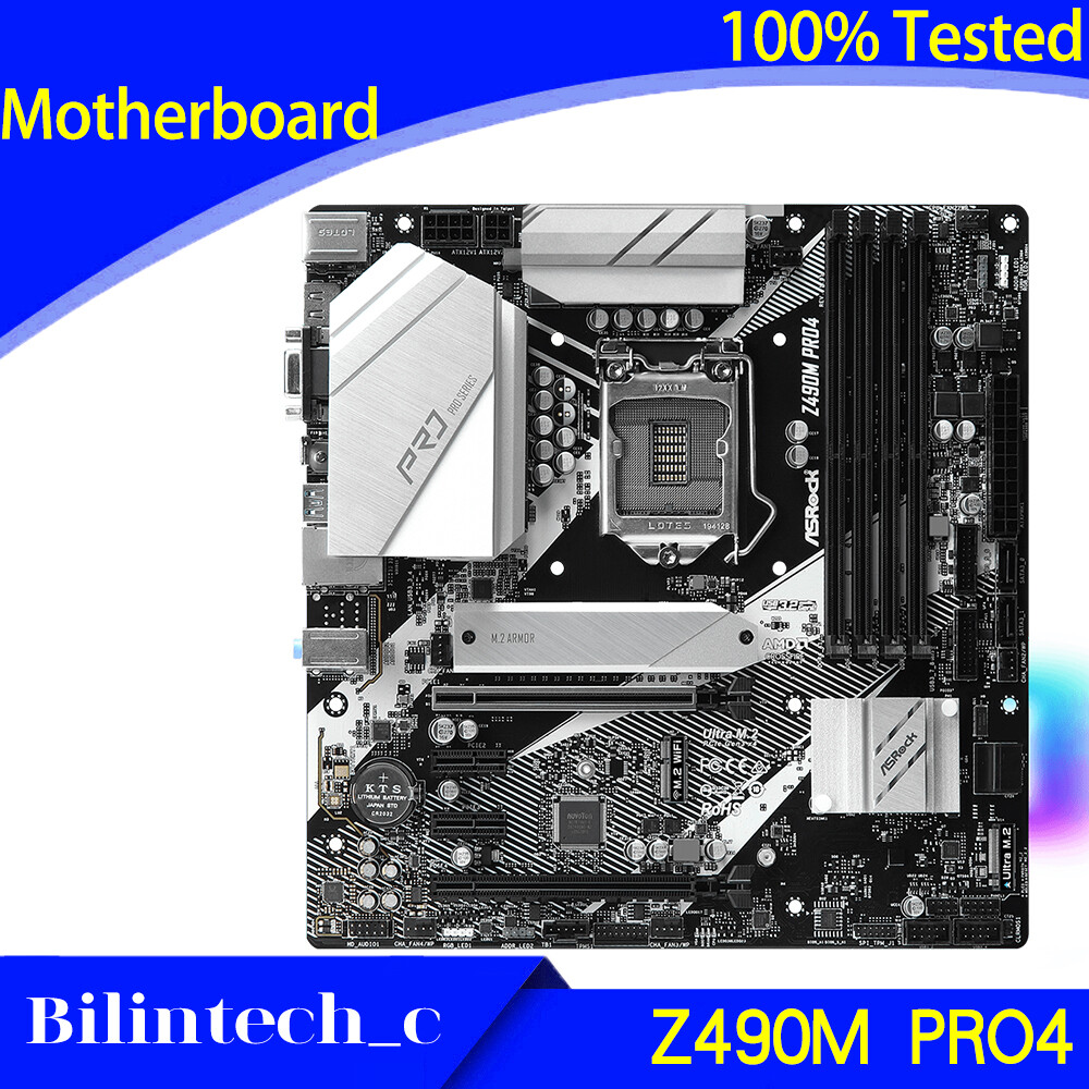 FOR ASRock Z490M PRO4 Motherboard Supports 10700K 128GB DDR4