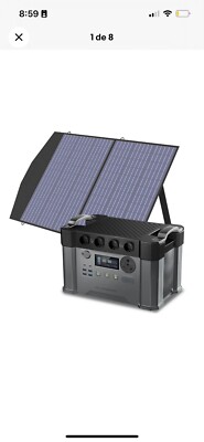 ALLPOWERS 2400W Powerstation Mit 100W Solarpanel MPPT UPS für Camping Garten RV