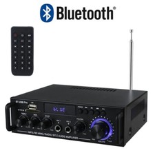 BT-298Pro HiFi Stereo Verstärker Bluetooth FM-Radio Audio Amplifier USB Karaoke