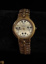 Women's Disney Mickey Mouse Faces V Link Bracelet Watch .