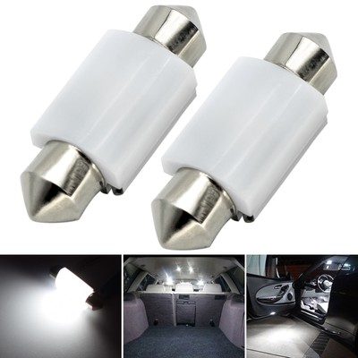 2X 6418 Led Bulb C5W 36mm 1.42  12V Interior Dome Light Map License Plate Lamp
