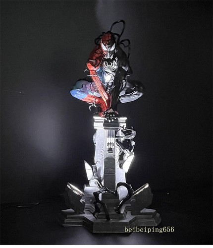 40cm LED Symbiotic Spider-Man Venom Figure Statue PVC Statue Model Collectible - Picture 13 of 14