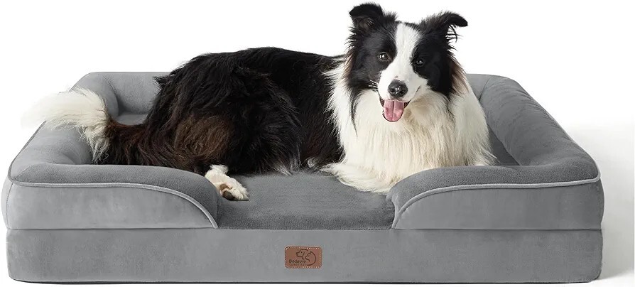 Bedsure Orthopedic Dog Bed for Large Dogs - Big Washable Dog Sofa Beds Large,...