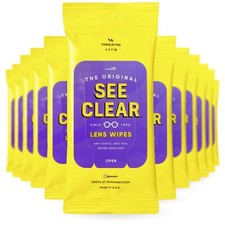 See Clear Original Lens Cleaning Wipes - Pre-Moistened Eyeglass  Screen