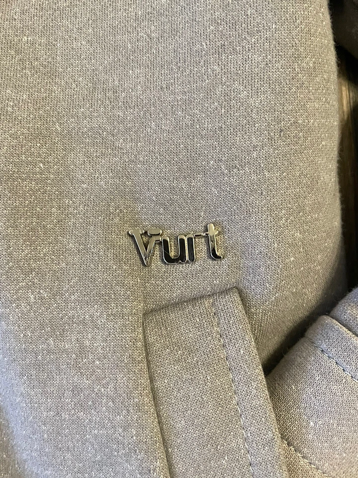 Vurt Bomber Jacket Men Medium Gray Full  Collar Pocket  - Image 4 of 4