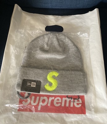 🔥 Supreme New Era S Logo Beanie Heather 