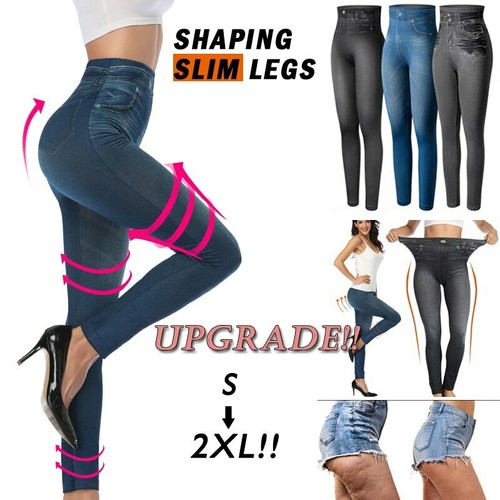 Women Push Up Seamless High Waist Jeans 