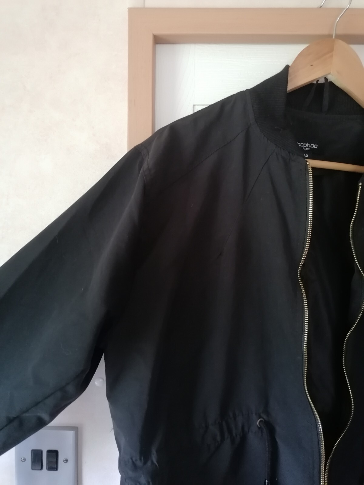 Ladies Boohoo Plus black jacket size 2022 eBay