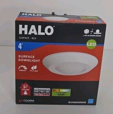 HALO BLD 4 in. White Integrated LED Recessed Ceiling Light Trim 3000K Soft White