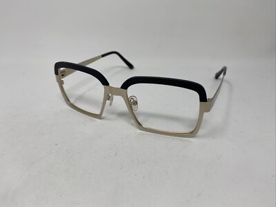RODGER EYEGLASSES EOF #1 52/19 Col 2 GOLD BLACK BQ99