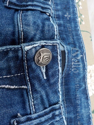 Pello Strait Leg Flare Jeans Size 8 - Picture 3 of 8