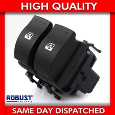 FRONT DRIVER SIDE ELECTRIC WINDOW SWITCH FOR RENAULT CLIO MK2 (1998 - 2015)