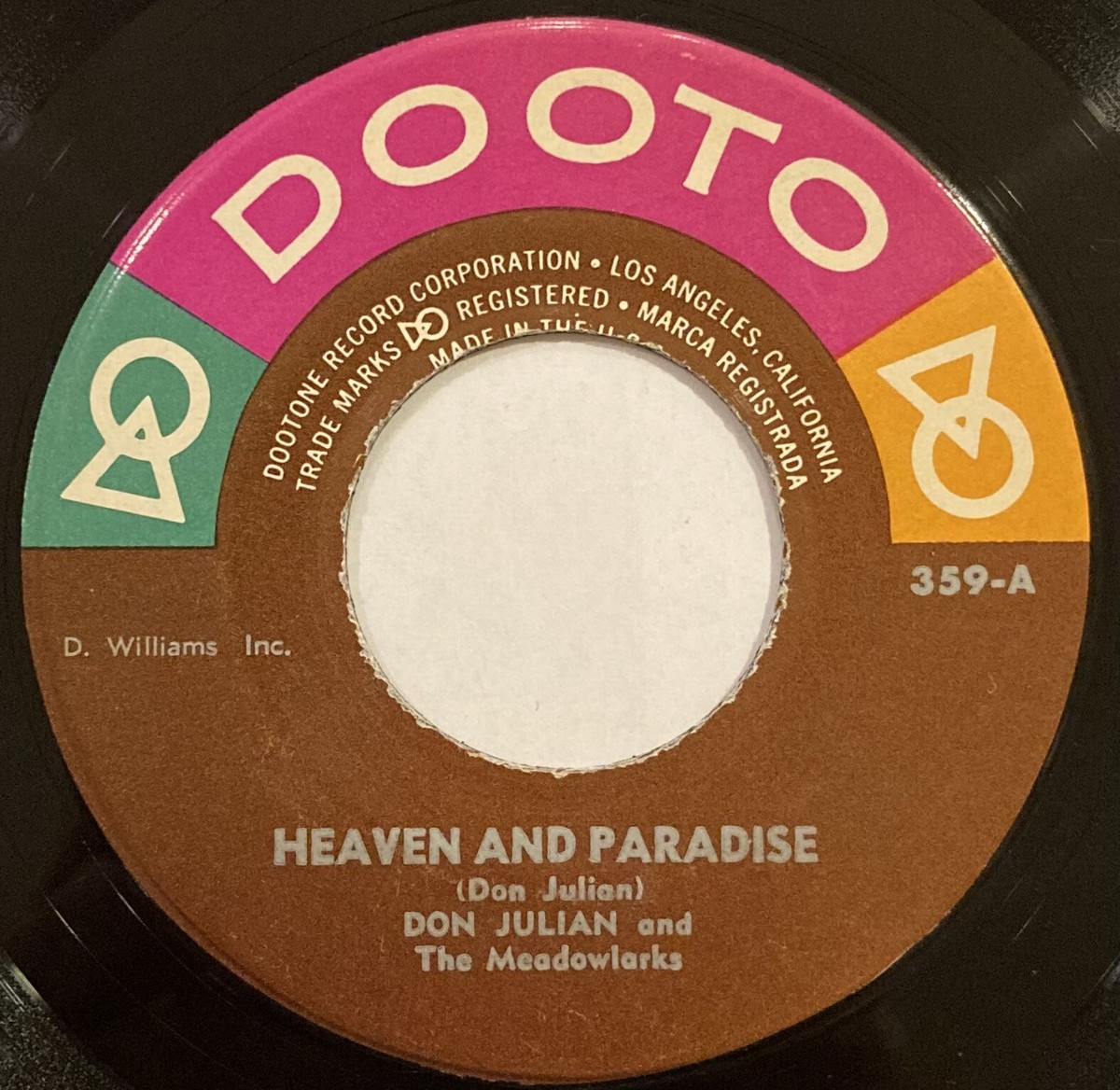 Don Julian And The Meadowlarks – Heaven And Paradise – Dooto