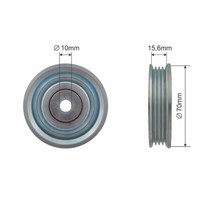 NTY Umlenk-/FüHrungsrolle Keilrippenriemen FüR Suzuki Swift IV FZ NZ 1.2