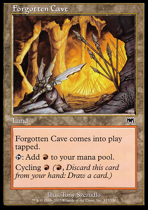 Magic the Gathering MTG Forgotten Cave (317) Onslaught   LP