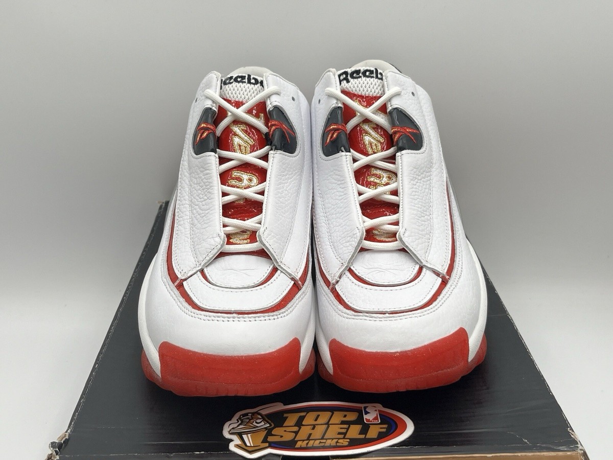 DS New Reebok The Answer DMX 1 OG Allen Iverson Size 8.5 White Red