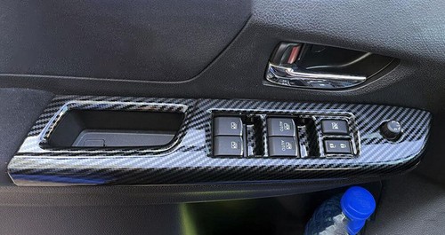 ABS Carbon Fiber Window Lift Panel Switch Cover Trim For Subaru WRX 2014-2021 - Picture 5 of 7