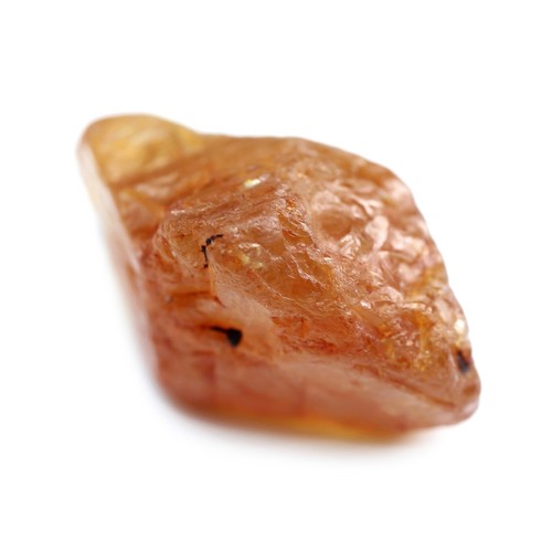 Conspicuous Certified 7.89ct Natural Unheated Champagne Sapphire Tanzania Rough - Foto 5 di 6
