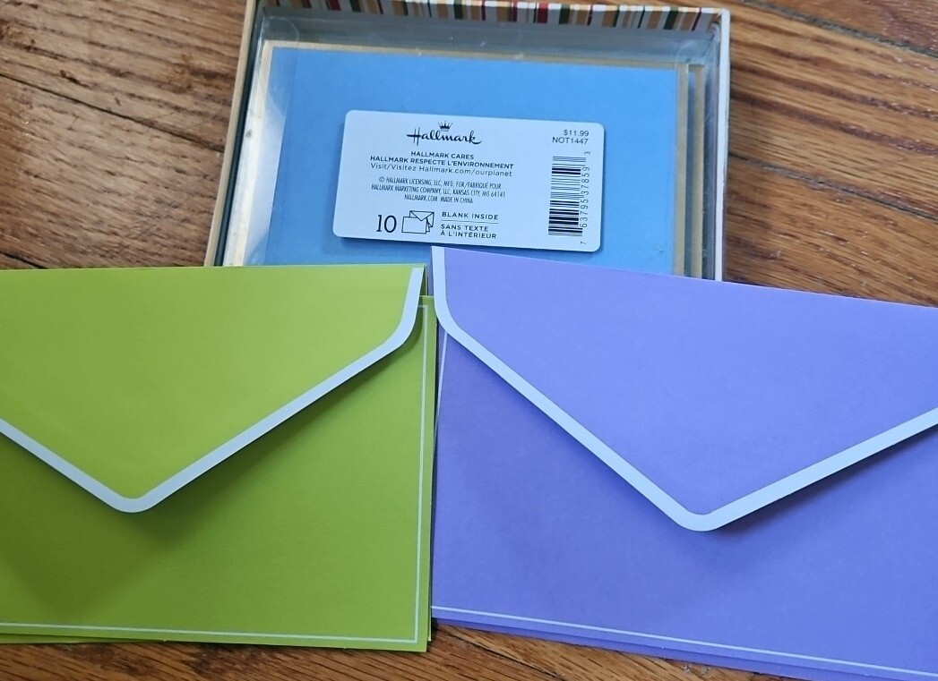 Hallmark Premium Blank Greeting Cards (Lot Of 12 Cards) 727298403060