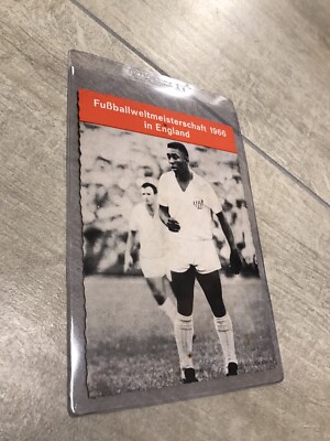 1966 Pele Kunold Post Card GOAT Brazil Soccer Legend - Rare Portrait Picture