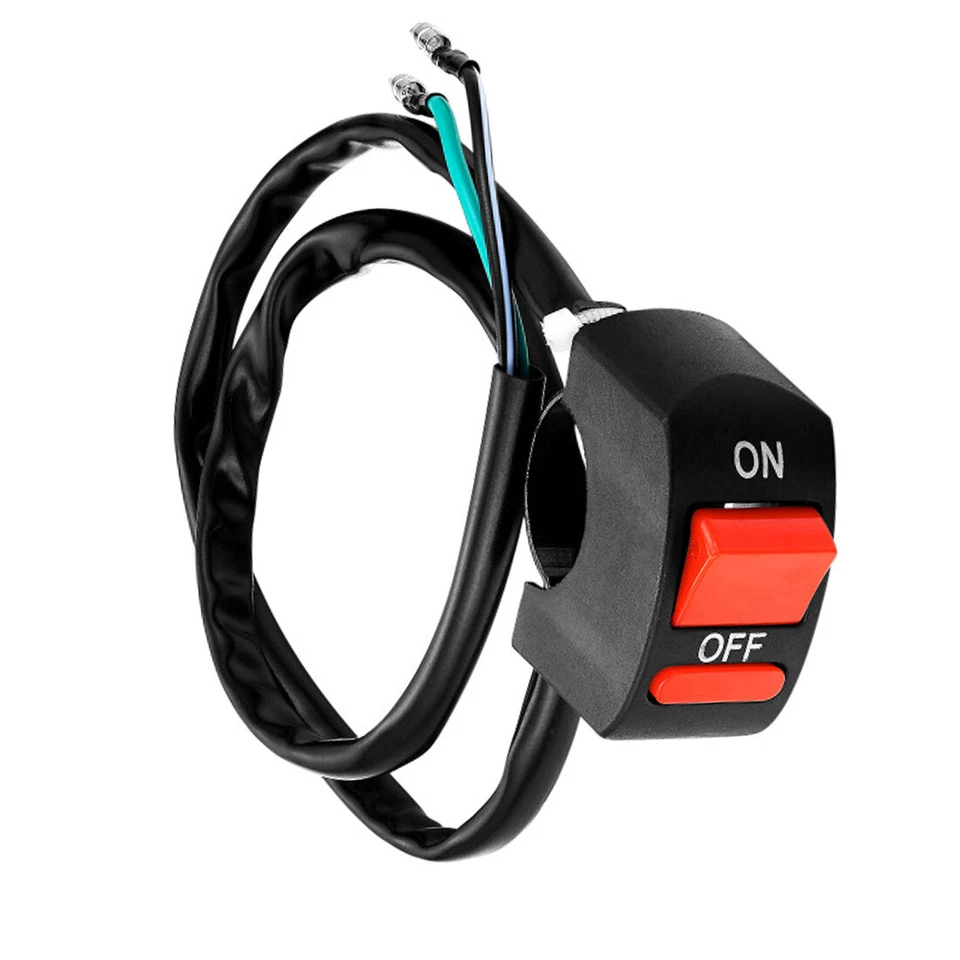INTERRUTTORE ON OFF MOTO TASTO 2 FILI Switch PULSANTE SCOOTER FRECCE LUCI FARI - Imagen 4 de 4