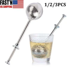 Ball Mesh Tea Infuser Loose Leaf Strainer Spice Filter Herb Steeper Diffuser LOT