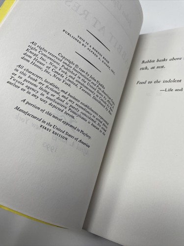RABBIT AT REST - UNCORRECTED PROOF BY JOHN UPDIKE - Picture 9 of 18